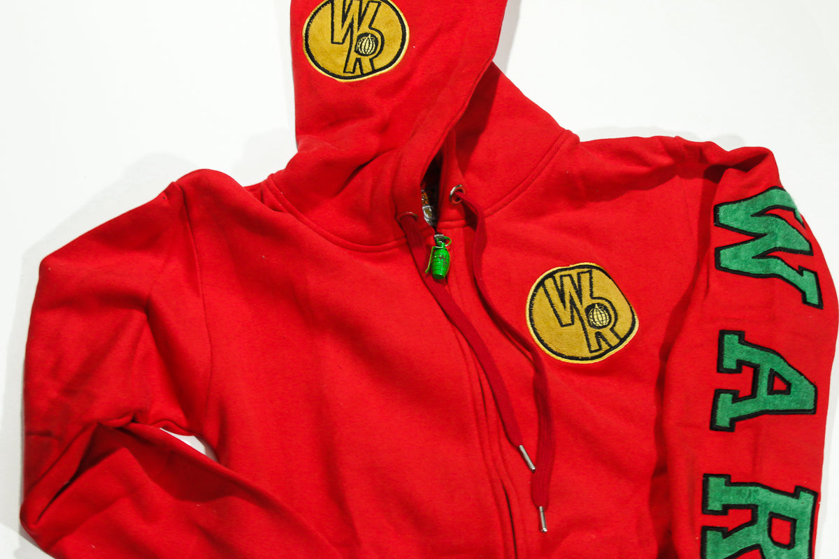 Adult “ War Ready Tank” Red Fleece Jumpsuit ( Top & Bottom )