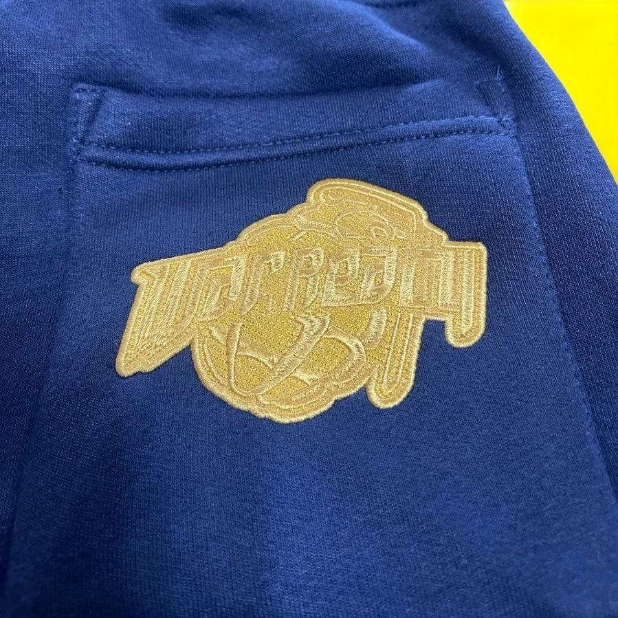 Adult " OG Bear" Navy Blue Premium Fleece Jumpsuit