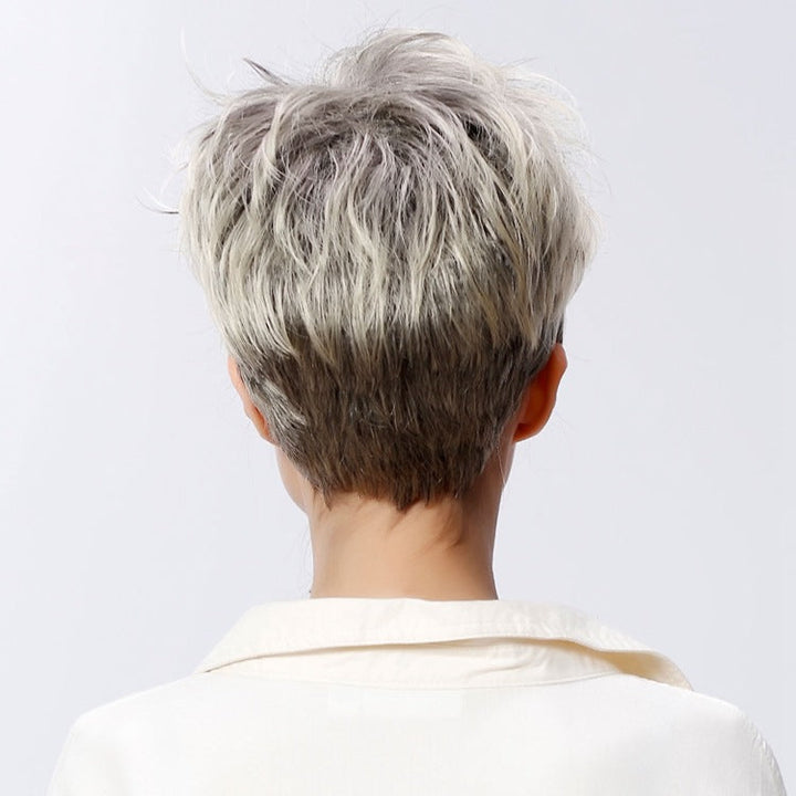 New short hair flower white hair set