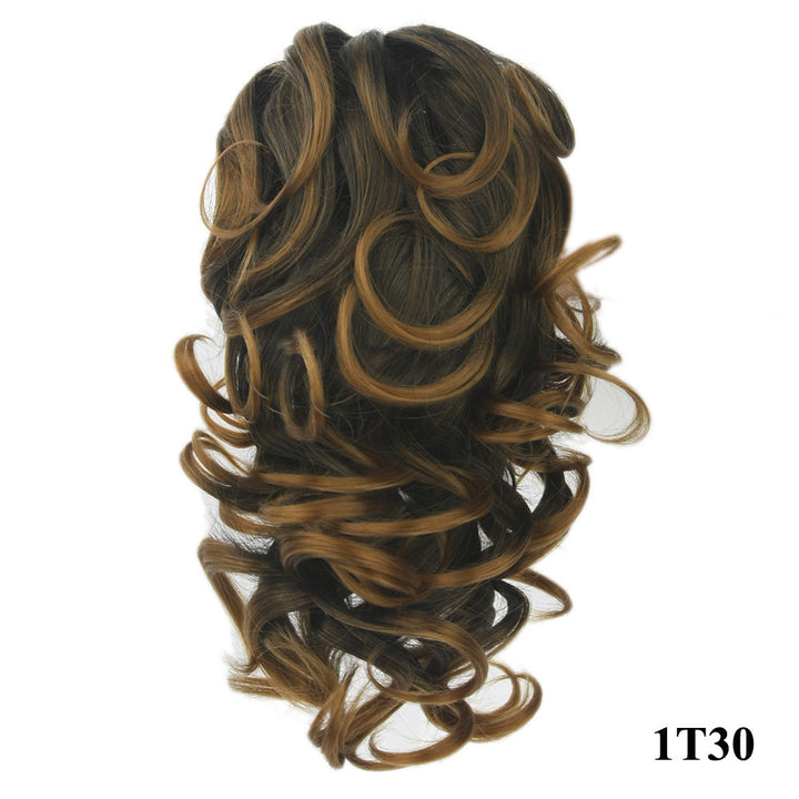 Grab ponytail Curly ponytail