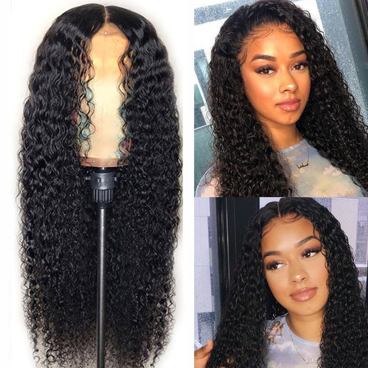 Foreign Trade Europe And The United States Wigs Female African Small Curly Hair Fashion Split Long Curly Hair Corn Hot Chemical Fiber Wig Headgear In Stock