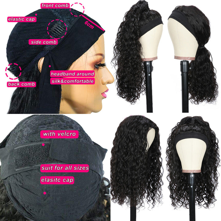 Wig Headgear Fluffy Explosion Head Scarf Wig Female African Small Roll Headscarf