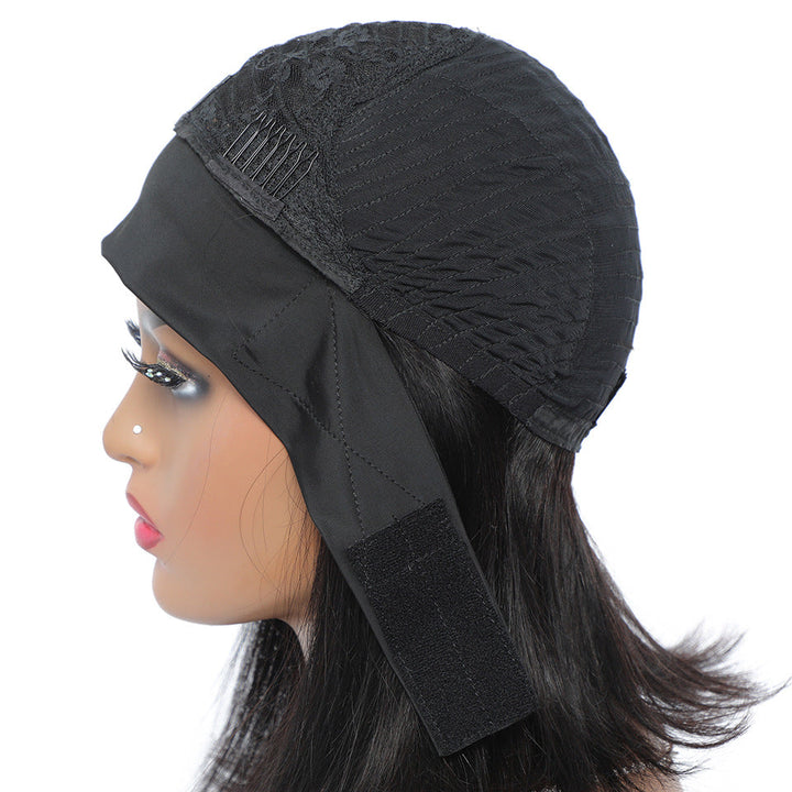 Wig Headgear Fluffy Explosion Head Scarf Wig Female African Small Roll Headscarf