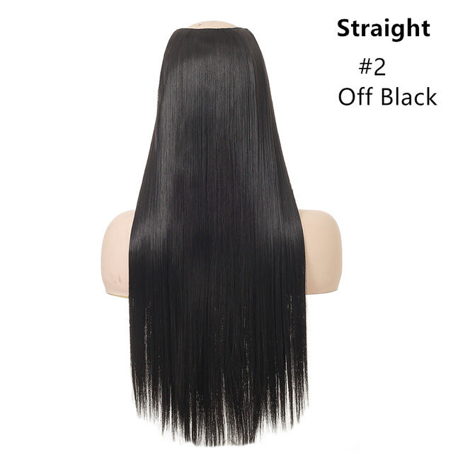 Wig Female One Piece Natural Long Straight Hair