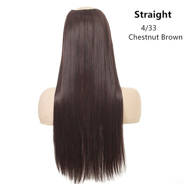 Wig Female One Piece Natural Long Straight Hair