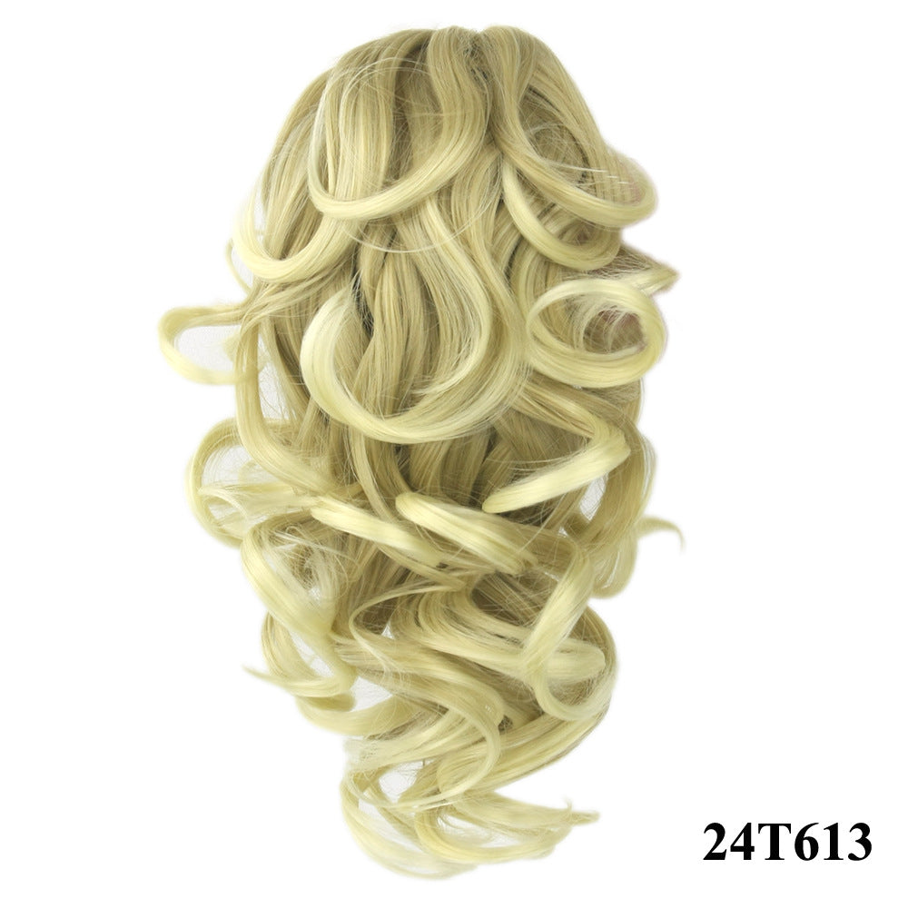 Grab ponytail Curly ponytail