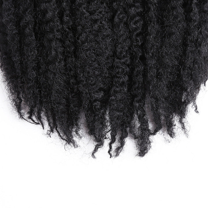 High temperature silk medium long curly hair
