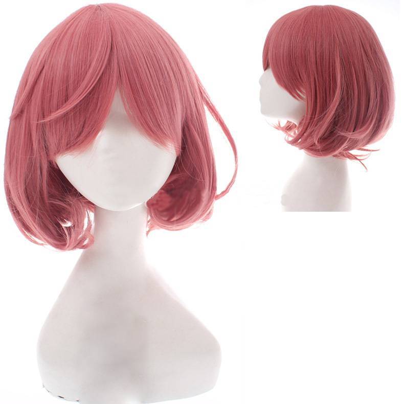 Cherry Blossom powder curled and thickened wig