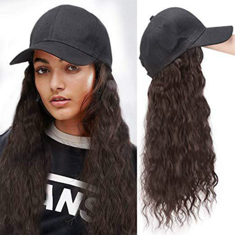Wig female long curly hair water ripple long hair
