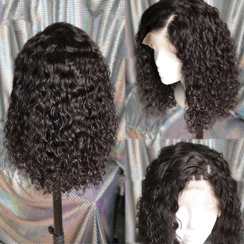 Wig Front Lace Synthetic Hair Headgear Hand-woven Lace