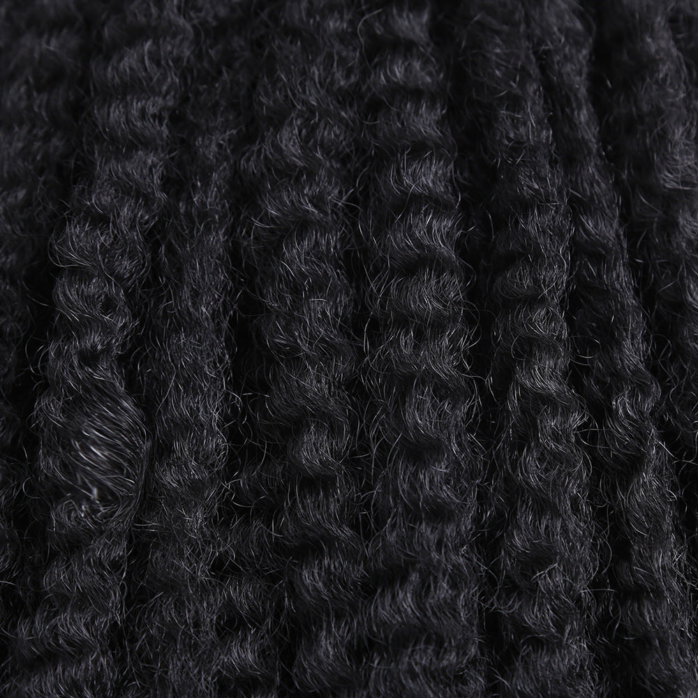 High temperature silk medium long curly hair