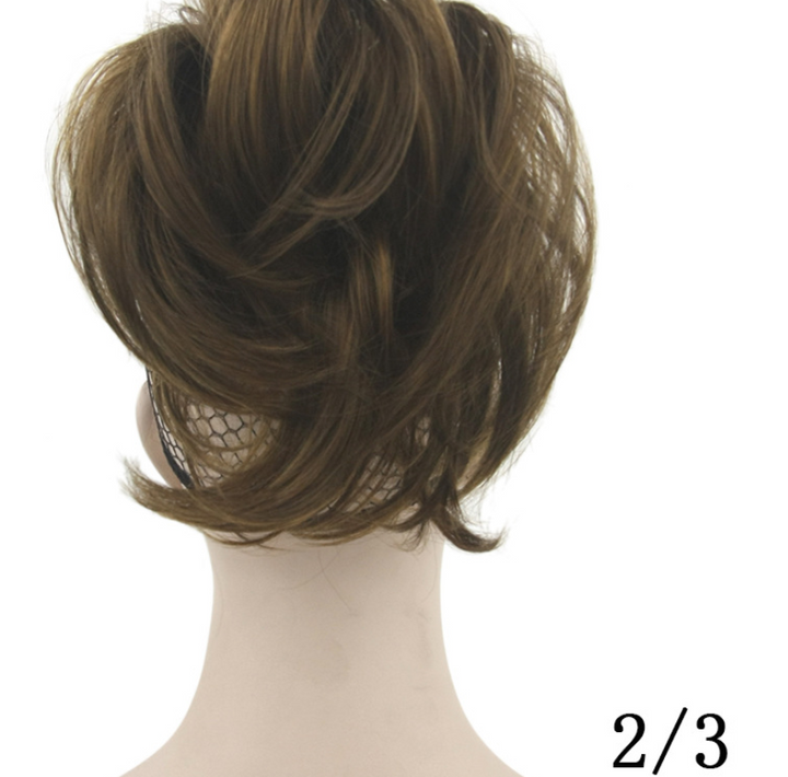 Grip ponytail short hair female curly hair wig flexible hair ponytail