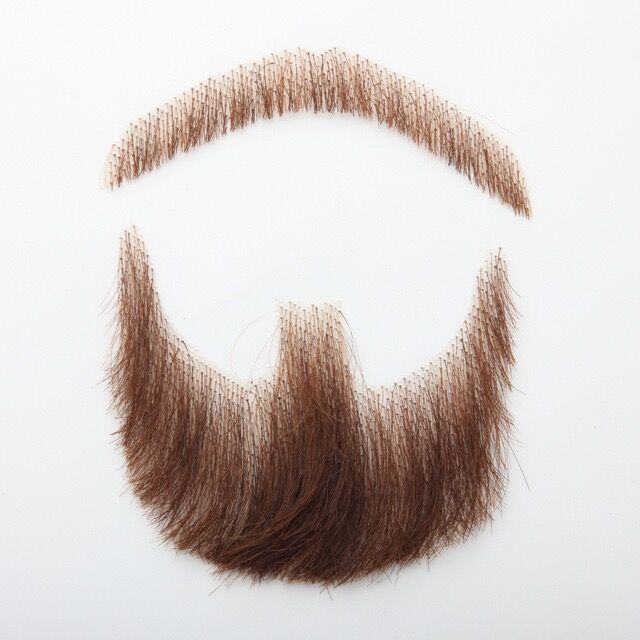 Real Human Hair Simulation Men's A Tin Beard-Channel Film And Television Makeup Props