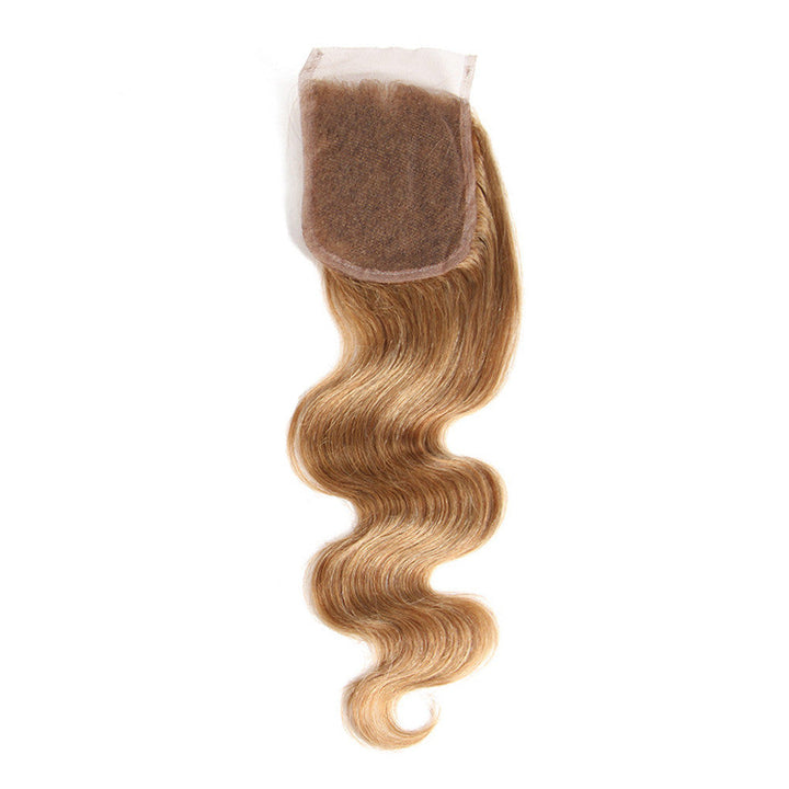 Front lace real wig