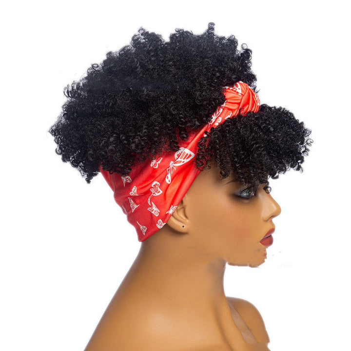 European and American short curly wigs