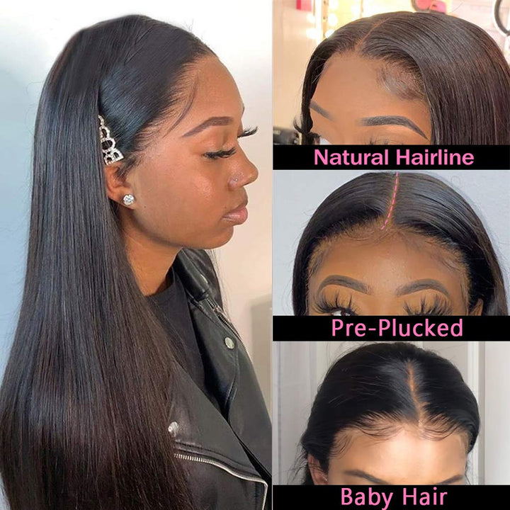 Brazilian Straight Front Lace Wig Human Hair