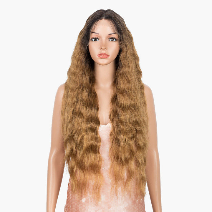 Women's Wig Wave Long Curly Hair Chemical Fiber Headgear