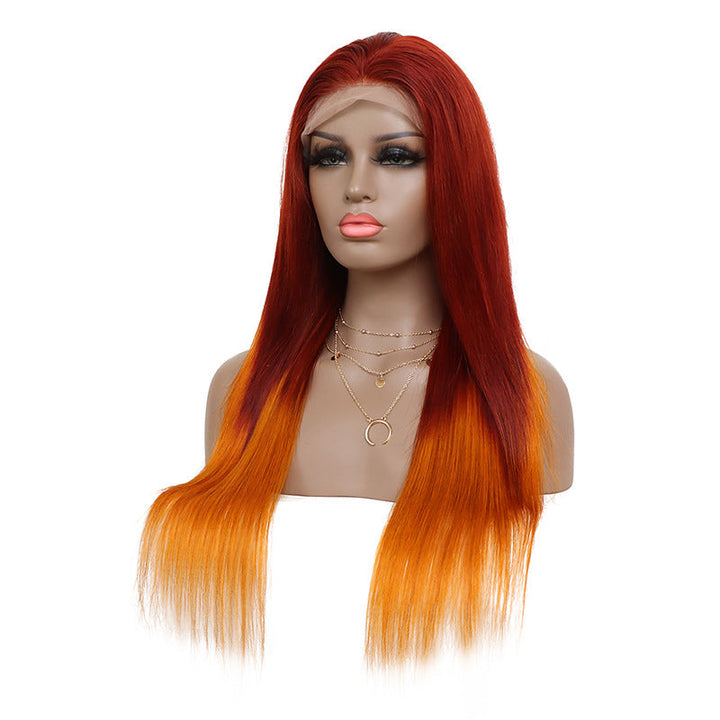 13X4 Front Lace Head Cover Real Hair Wig Transparent Lace