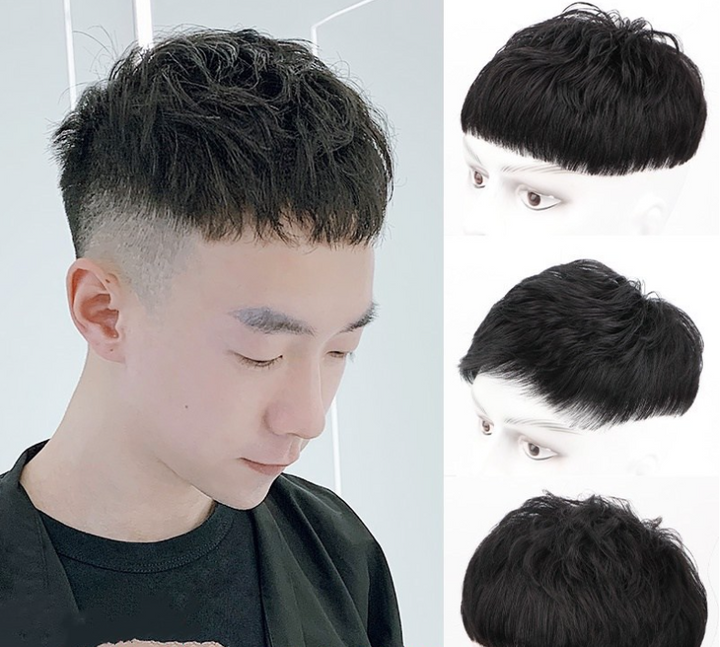 Korean Style Handsome Real Hair Fashion Hot Fluffy Natural Wig