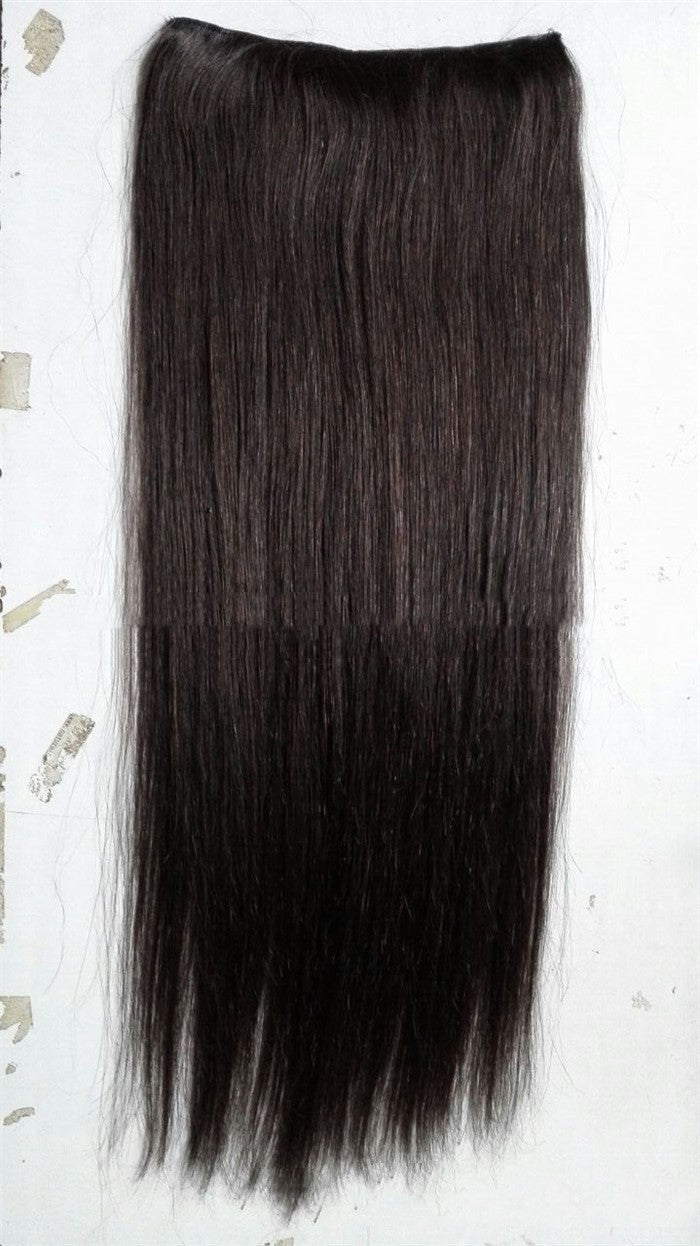 Real hair wig European and American fishing line