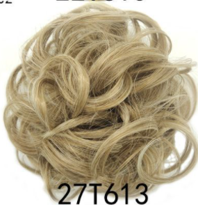New Trendy Design Women Wavy Curly Messy Hair Bun Synthetic