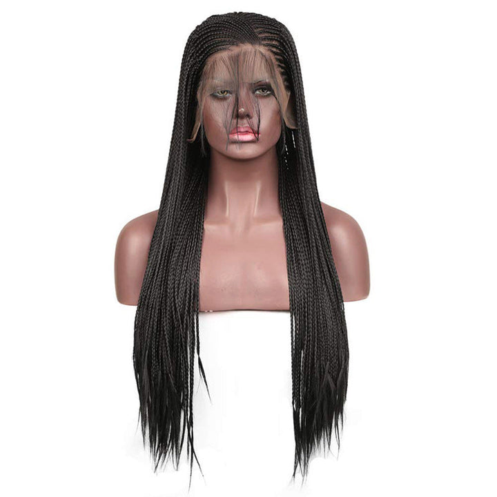 Braided Wigs Synthetic Lace Front Wig Black