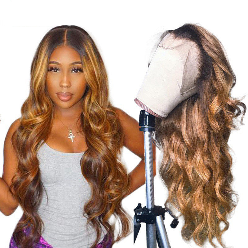 Ombre Lace Front Human Hair Wigs Remy Colorful