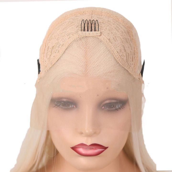 Women's Front Lace Curly Hair Chemical Fiber High Temperature Silk Headgear